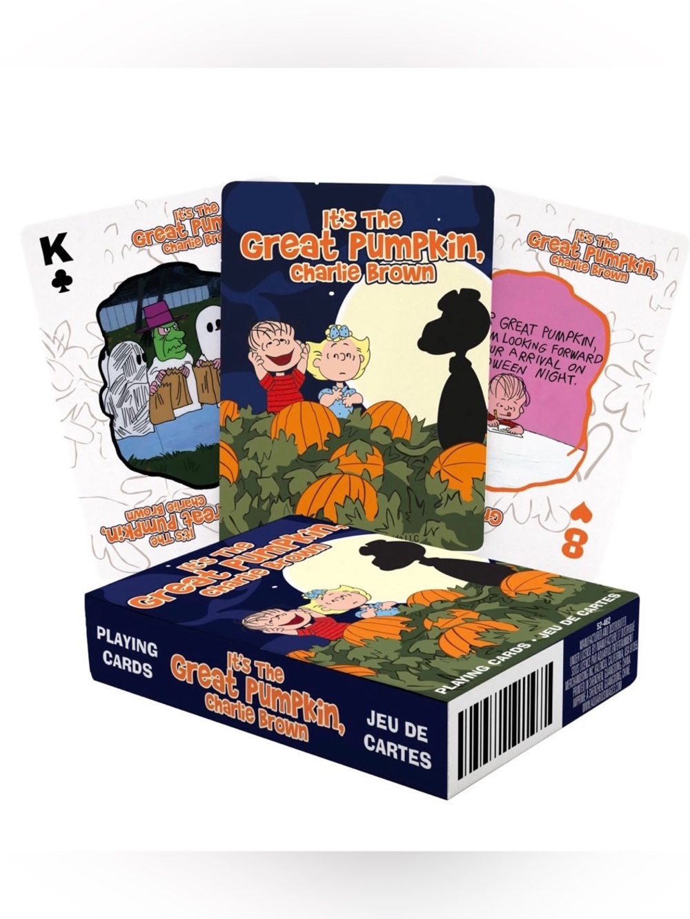 C1 - It’s The Great Pumpkin, CHARLIE BROWN Peanuts Playing Cards NEW